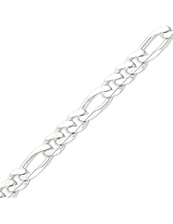 Sterling Silver 10.75mm Figaro Chain - 20 Inch
