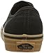 Vans Unisex Authentic Black/Rubber Skate Shoe 8 Men US / 9.5 Women US