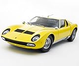 Lamborghini Miura P400 Sv Yellow 1:12 Diecast Kyosho