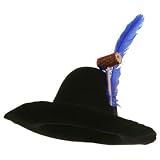 Heavy Felt Hillbilly Hat - Black W40S22D