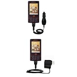 Essential Kit for the Sony Ericsson w950c - includes Car and Wall Charger with Rapid Charge Technology - Gomadic Brand w/ TipExchange Technology