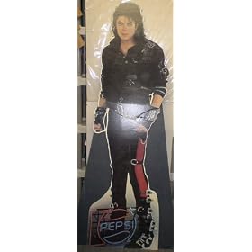 MICHAEL JACKSON 'BAD' 1980s 6' TALL PEPSI DISPLAY STANDEE