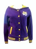 LSU Tigers Louisiana State Ladies Button Up Hooded Jacket