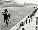 Secretariat signed Belmont Stakes Horse Racing 16X20 Photo B&W- PSA Hologram