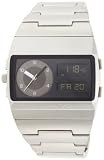 Vestal Unisex MMC033 Metal Monte Carlo Silver Black Digital Watch