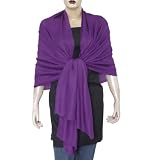 Pruple Pashmina Pashmina Scarf Handcrafted in India 86 x 30 inches