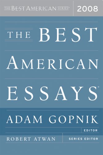 City Travel Guides Discounted  Books : The Best American Essays 2008 (The Best American Series)