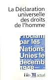 Revue Editions Gallimard  / La Déclaration universelle des droits de l'homme