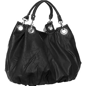Large ''Brianna'' Bucket Bag By Vitalio - Black, Brown or Red