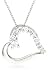14k Choice of White or Yellow Gold Diamond Journey Half-Heart Pendant (1/4 cttw, H-I Color, I1-I2 Clarity)