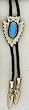 Arrowhead Bolo Tie with Turquoise Accent