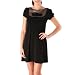 Jessie G. Women's Black Babydoll A-Line Dress - Medium
