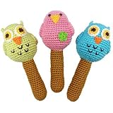 Yellow Label Kids Organic Bird Rattles