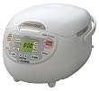 Zojirushi NS-ZCC10 5-1/2-CUP Neuro Fuzzy Rice Cooker Warmer Outfit With Ultimate Rice Cookbook