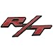 Moonet RT R/T Fender Door Emblem Decal Badge Sticker Dodge Charger Challenger Dodge Car Sticker Alloy metal 9.5 * 3.5 cm