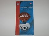 NEW YORK JETS Team Logo BABY PACIFIER and CLIP with Silicone Nipple