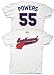 Eastbound & Down Logo Kenny Powers 55 Jersey White T-shirt Tee