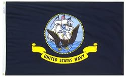 Annin Armed Forces Flag, US Navy 3 by 5 Foot