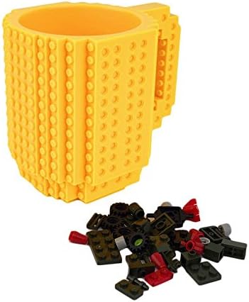 Happo Creative DIY Assembled BPA-Free Build On Brick Coffee Mug, 12 oz With Accessories