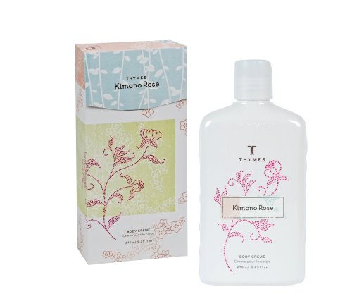 The Thymes Body Crème, Kimono Rose, 9.25-Ounce Bottle