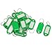 20pcs Key ID Tags Name Card Labels Keyring Keychain Green