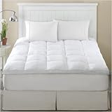 Comfort Classic All Seasons Plush Top Cal King Fiberbed, White