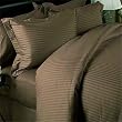 MARRIKAS 300TC Egyptian Cotton TWIN TAUPE STRIPE Duvet Cover Set