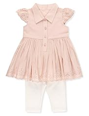 2 Piece Autograph Cotton Rich Broderie Dress & Leggings Outfit