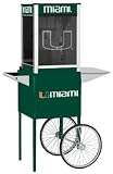 Miami Hurricanes 4oz. Popcorn Machine Cart Only