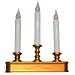 Good Tidings LED 3-Tier Window Christmas Candle Holder with Sensor, Antique Finish