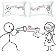 BoldLoft "You're so Beautiful...to me" Couple Pillowcases-Ideal Valentine's Day Birthday Wedding Anniversary Romantic Gift for HIM or HER