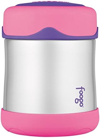 Thermos FOOGO Stainless Steel Food Jar, Pink, 10 Ounce Color: Pink Home &amp; Kitchen