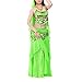 BellyLady Halloween Belly Dance Costume, Halter Bra Top, Hip Scarf and Skirt
