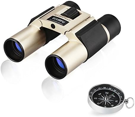 Ecurfu 10x25 Mini Compact Binoculars, High Definition for Outdoor Bird Watching/ Hunting/ Sightseeing