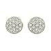 14K Yellow Gold 1/3 ct. Diamond Cluster Earrings