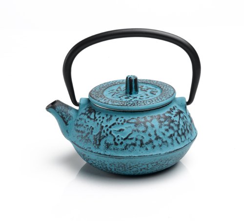 "Rosseto Japanese Style Cast Iron Teapot 10 Ounce, Turquoise" "Rosseto Japanese Style Cast Iron Teapot 10 Ounce, Turquoise"