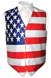 Men's American Flag Dress Vest for Suit or Tuxedo