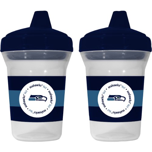 Baby Fanatic NFL Seattle Seahawks Baby Fanatic 2-Pack Sippy Cups