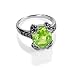 FOJO's Marcasite & Peridot CZ Oval Ring