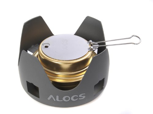 Alocs Gamme Premium: réchaud à alcool 9cm x 4,5 cm, temps de combustion 45min (dimensions d'emballage 10cm x 10cm x 6,5 cm) - CS-B02