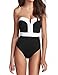 CIDEARY Women's One-piece Retro Vintage Monokinis Swimwear Swimsuit