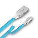 iPhone Cable , IMKEY® Apple MFi Certified 6.5 Feet Tangle-Free Zinc-Alloy Lightning to USB Cable for iPhone 6S / 6 Plus, iPhone SE, iPhone 5S 5C 5, iPad, iPod - (Blue)