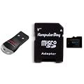 Samsung 16GB Class 10 MicroSDHC High Speed Memory Card with Komputerbay SD Adapter and SanDisk MobileMate USB Reader