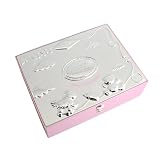 Engraved Pink Baby Keepsake Box - Ideal for Celebrating Arrival of a New Baby