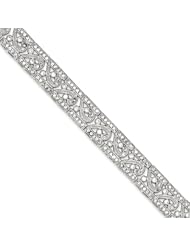Sterling Silver Fancy Cz Bracelet