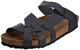 Birkenstock Pisa 75803, Damen Clogs & Pantoletten aus Birko-Flor, Blau (Blau), EU 35 (schmal)