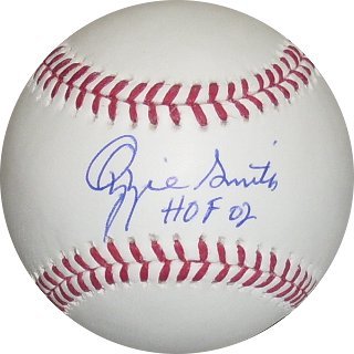 Ozzie Smith Signed Cardinals Baseball - HOF 02