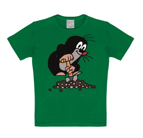 T-shirt Pour Enfant La Petite Taupe Taupek - Der Kleine Maulwurf Pauli - T-shirt  Col Rond De Logoshirt - Vert - Design Original Sous Licence