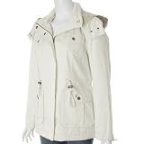 Ann Taylor Twill Jacket with Plush Trim (Closeout Item)