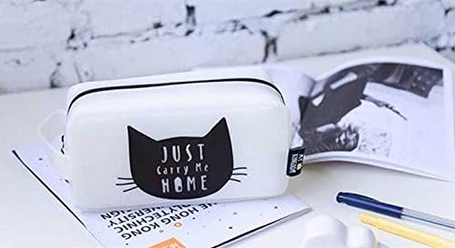 Soft jelly Cute Creative minimalist pencil box large capacity Pencil case student stationery school supplies (C)